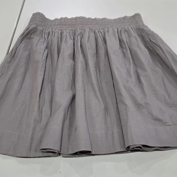 Banana Republic Gray Smocked Skater Mini Skirt - Picture 4 of 7